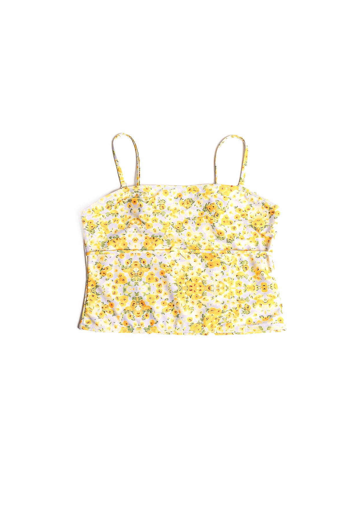 Gelbes Florales Tupe Top