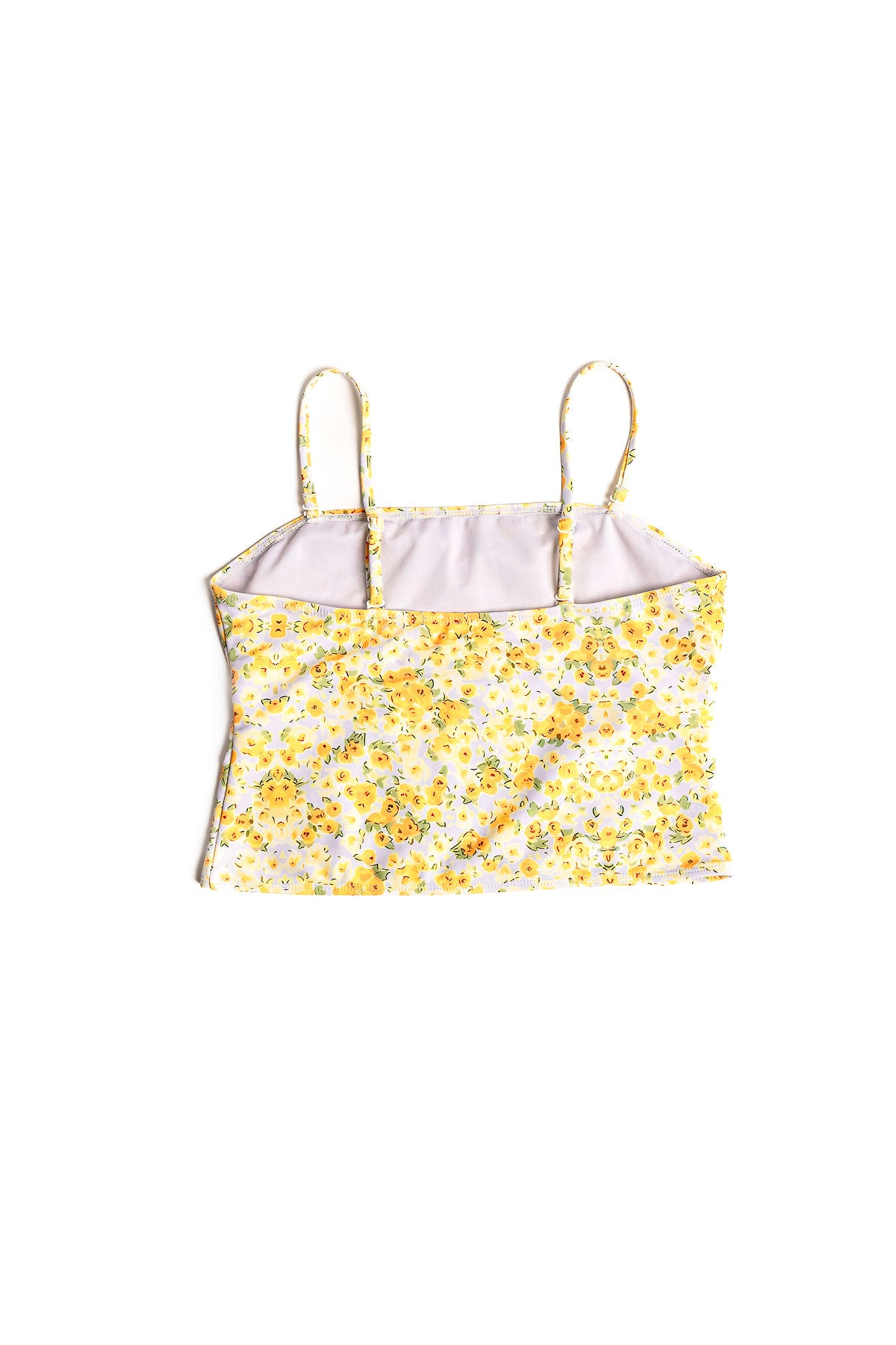 Gelbes Florales Tupe Top