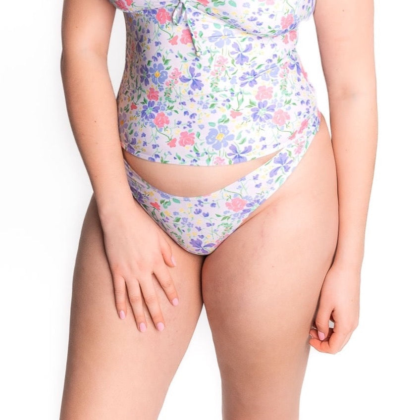 Buntes Florales High Leg Unterteil