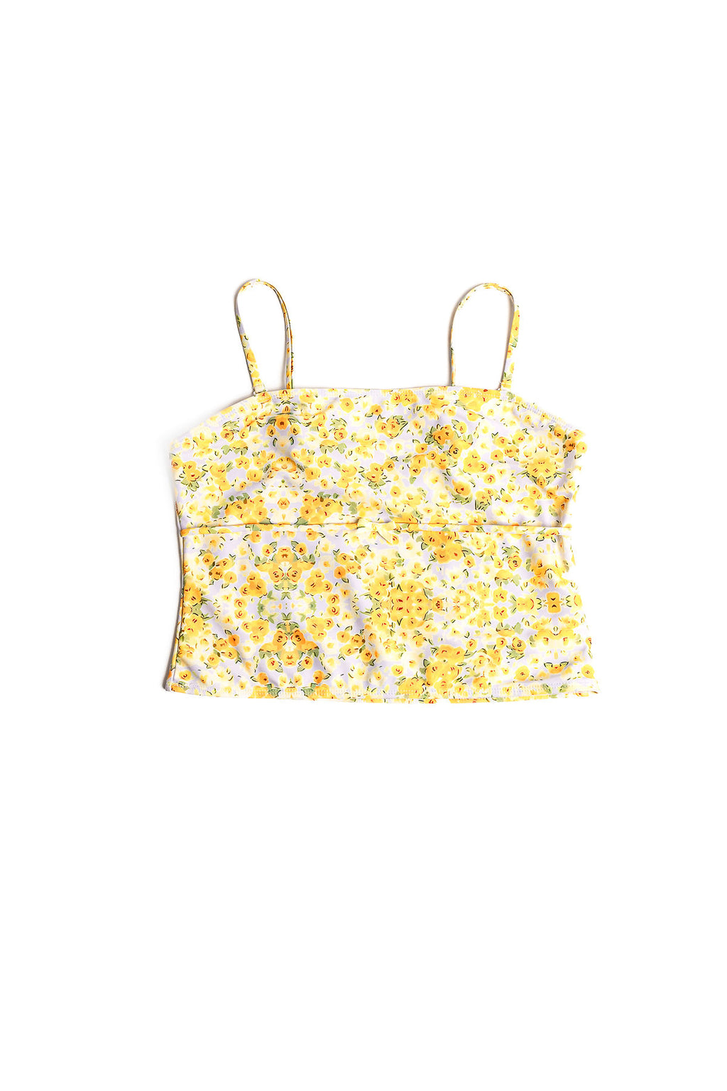 Gelbes Florales Tupe Top