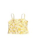 Gelbes Florales Tupe Top