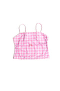 Rosa Kariertes Tupe Top