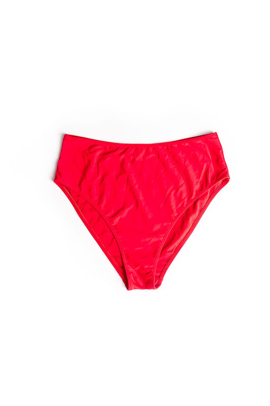 Rotes High Waist Unterteil