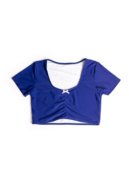 Dunkelblaues Crop Top