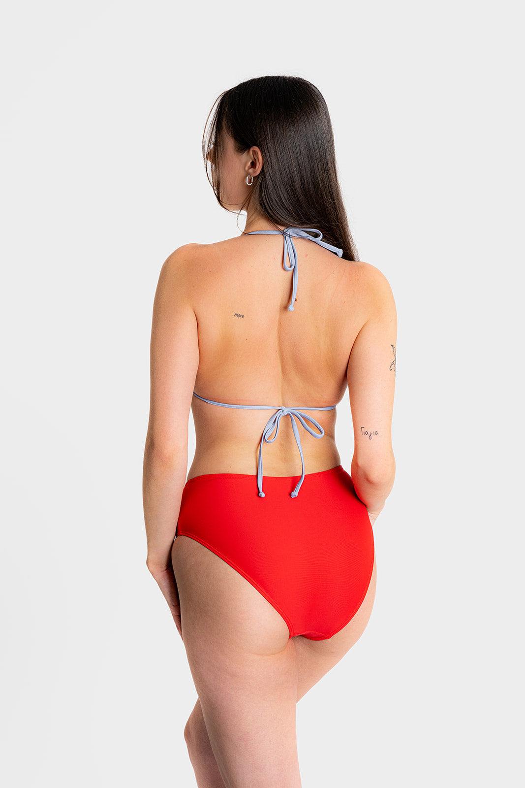 Rotes Schleifen Top